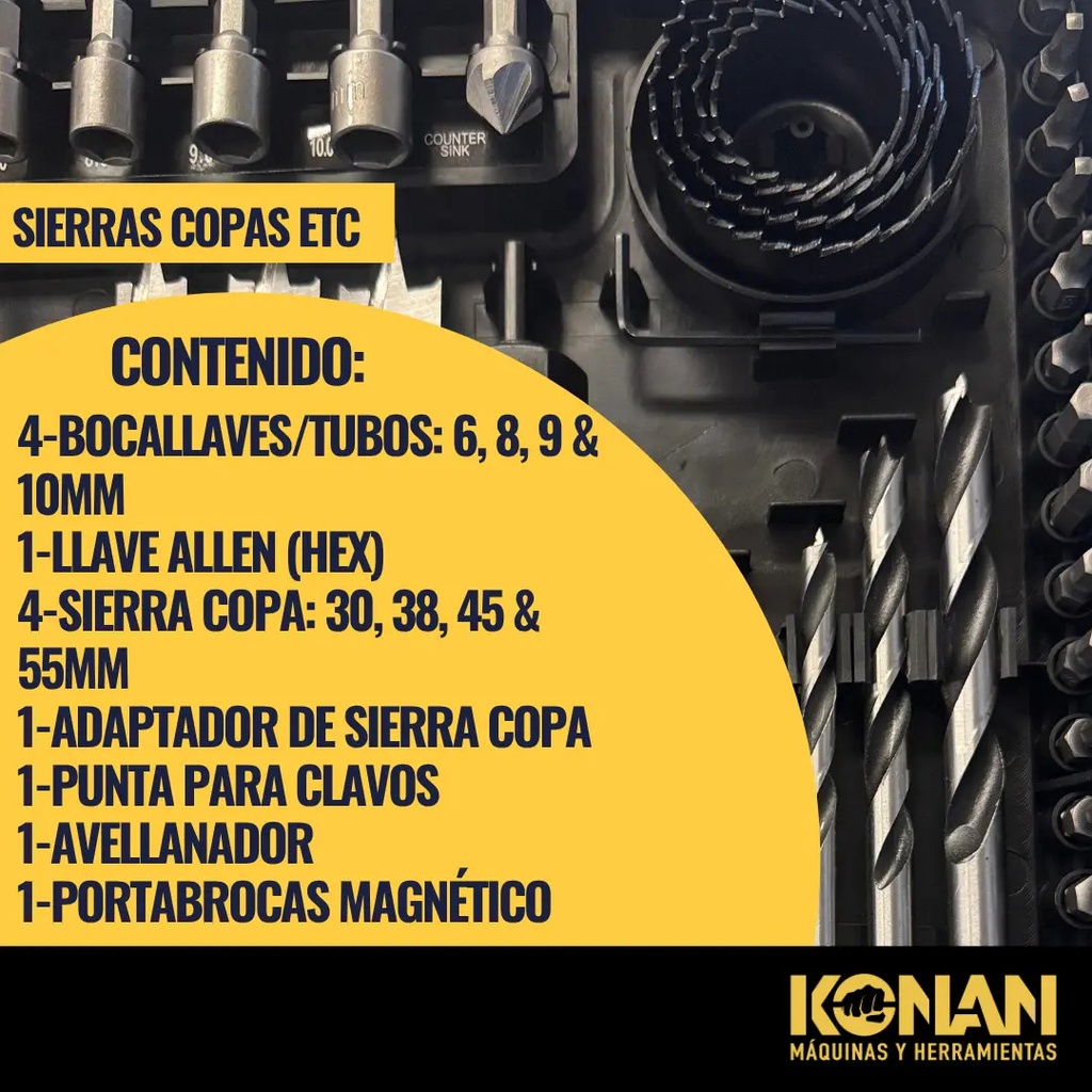 Set De Mechas Punta Konan y Acce De 100 Piezas IC041248 KTSET100
