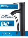 Grifería Cocina Monoco Acero Inox Ø40 Negro IC0601(V25105SB)