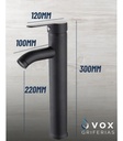 Grifería Cocina Monoco Acero Inox Ø40 Negro IC0601(V25105SB)
