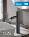Grifería Cocina Monoco Acero Inox Ø40 Negro IC0601(V25105SB)