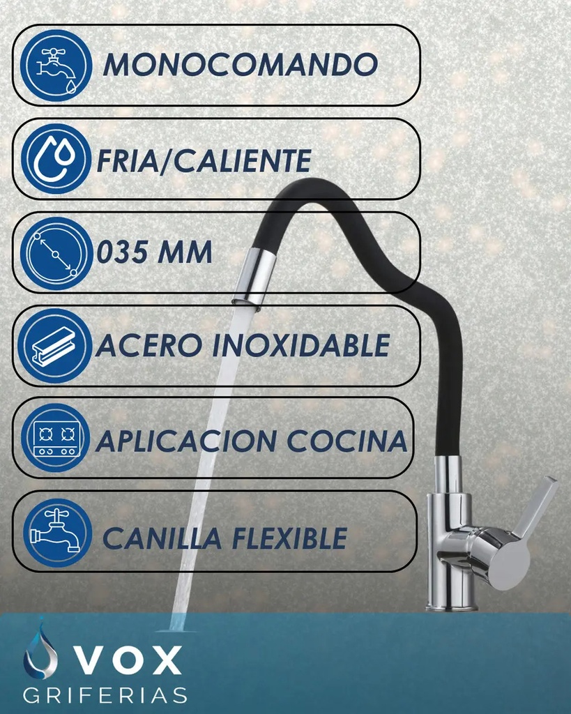Griferia Cocina Monocomando 035 IC06012697V V25405S