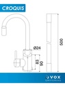 Griferia Cocina Monocomando 035 IC06012697V V25405S