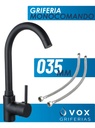 Grifería Cocina Monoco Ø35 Negro IC06012697V (V25705)