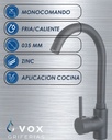 Grifería Cocina Monoco Ø35 Negro IC06012697V (V25705)