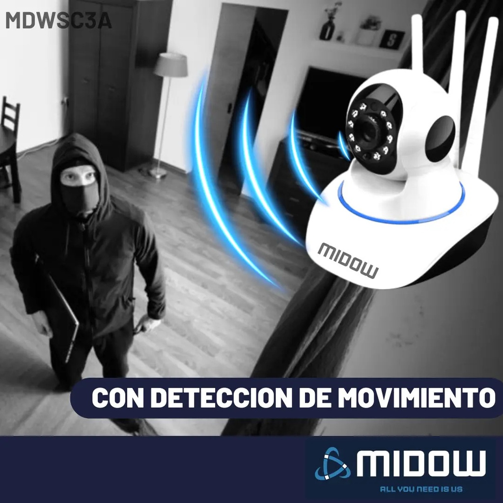 Cámara Midow IP HD720P WIFI (MDWSC3A)