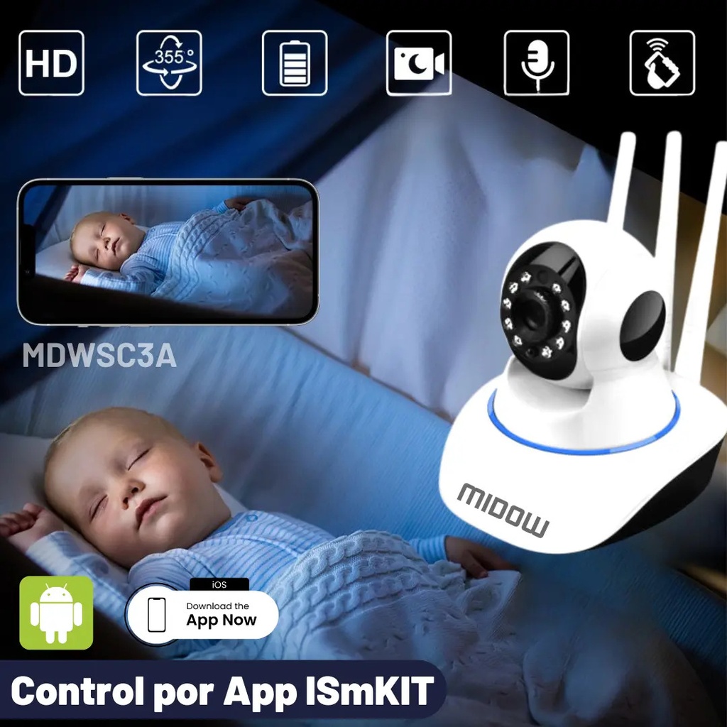 Cámara Midow IP HD720P WIFI (MDWSC3A)