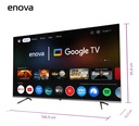 Tv ENOVA 75" Smart Led 4K UHD Frameless Gloogle Tv(TE75UG10-TDF-NVA)