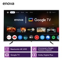 Tv ENOVA 75" Smart Led 4K UHD Frameless Gloogle Tv(TE75UG10-TDF-NVA)