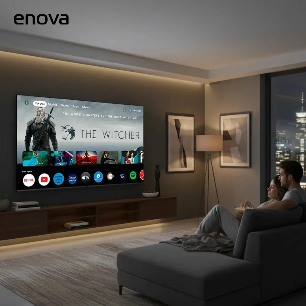 Tv ENOVA 75" Smart Led 4K UHD Frameless Gloogle Tv(TE75UG10-TDF-NVA)