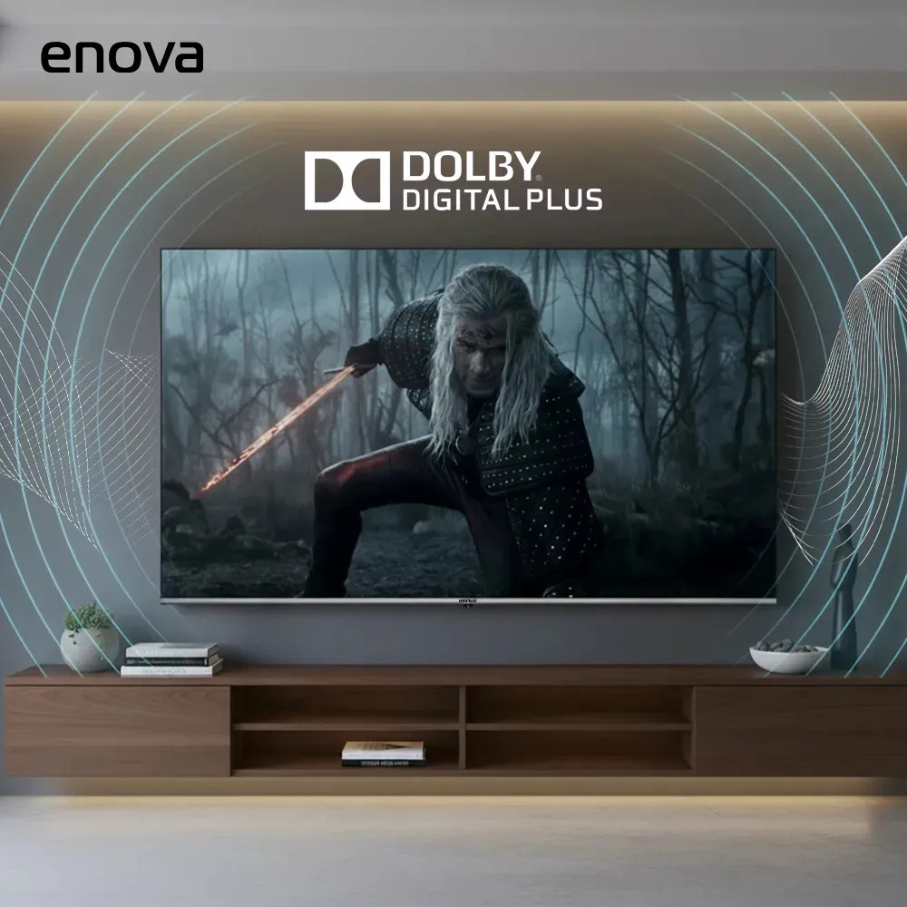 Tv ENOVA 75" Smart Led 4K UHD Frameless Gloogle Tv(TE75UG10-TDF-NVA)