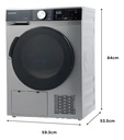 Secarropas SMARTLIFE Bomba Calor 8Kg Gris (SL-DYHPO8G)