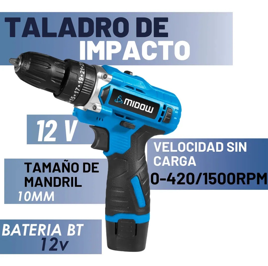 Taladro MIDOW 12v 10mm (MDWYI12V)
