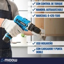 Taladro MIDOW 12v 10mm (MDWYI12V)