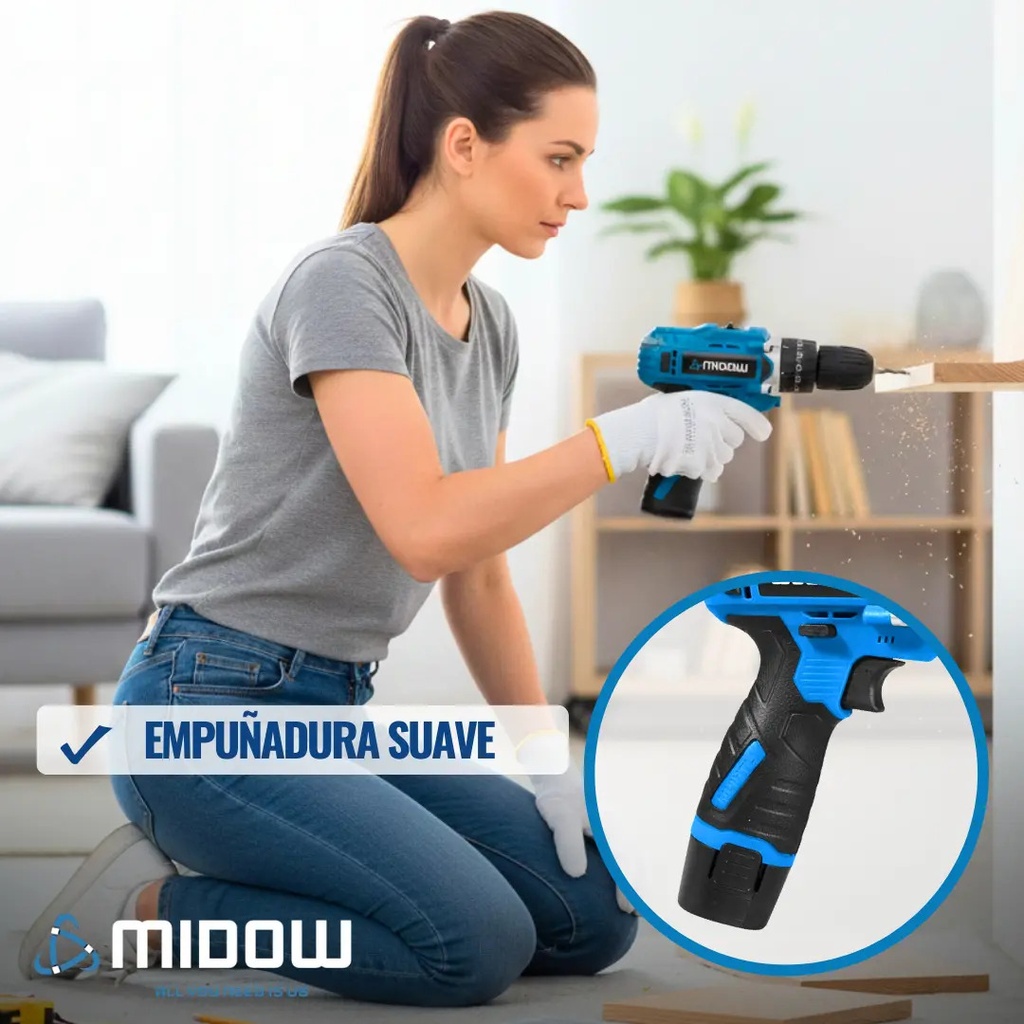 Taladro MIDOW 12v 10mm (MDWYI12V)