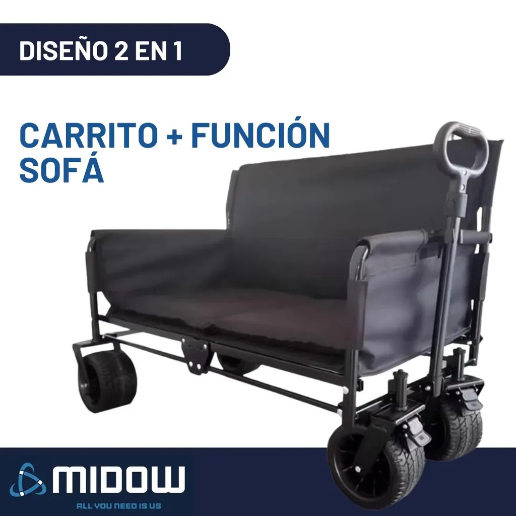Carrito Pleglable Multiuso 2 en 1 MIDOW (MDWCSPL)