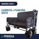 Carrito Pleglable Multiuso 2 en 1 MIDOW (MDWCSPL)