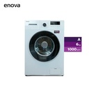 Lavarropas ENOVA Inverter Carga Frontal 6KG 1000 RPM Max Blanco (LEO6F11-BL)