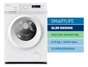 Lavarropas SmartLife 6,5 kg Inverter Blanco Carga Frontal 1200RPM (SL-WM2610651200W)