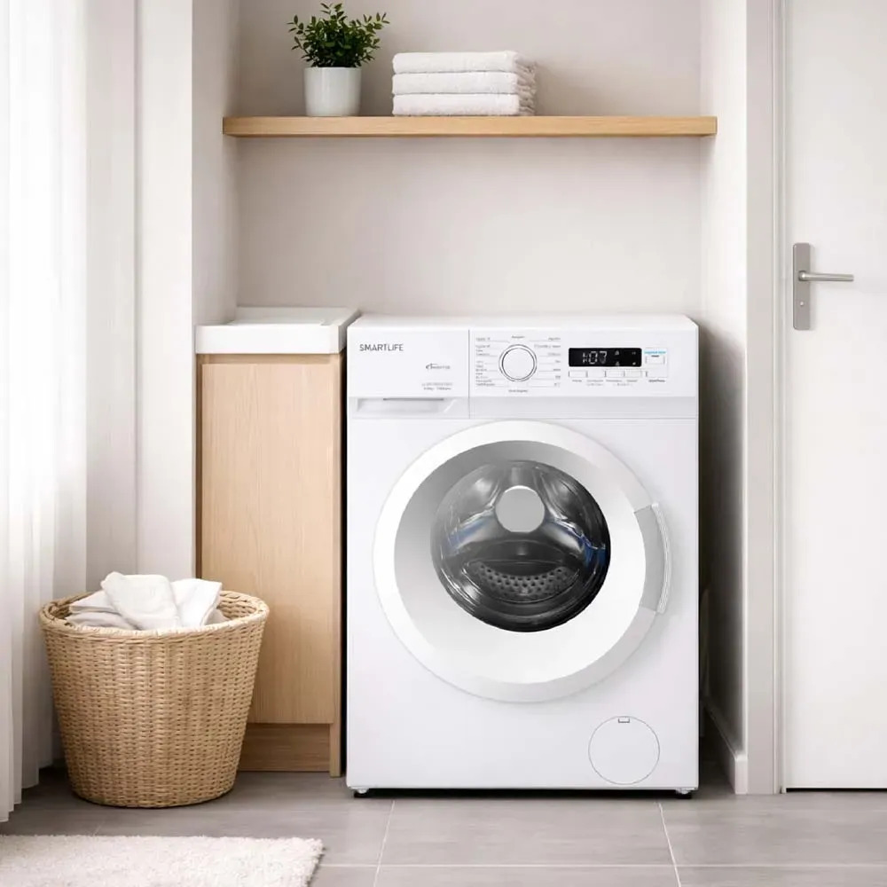Lavarropas SmartLife 6,5 kg Inverter Blanco Carga Frontal 1200RPM (SL-WM2610651200W)