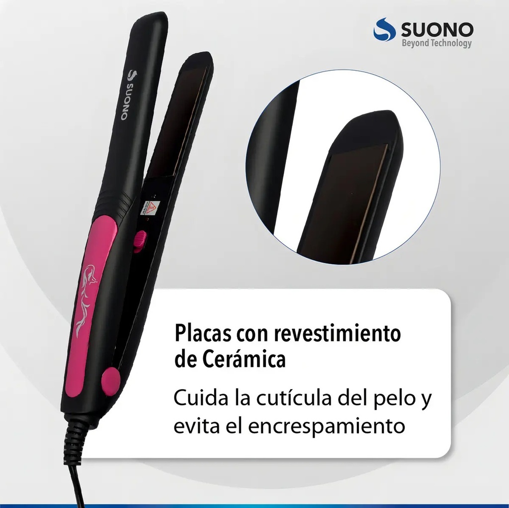 Planchita De Pelo Mini Souno SNPE-1101 40W Portatil GN-743 ACC0060