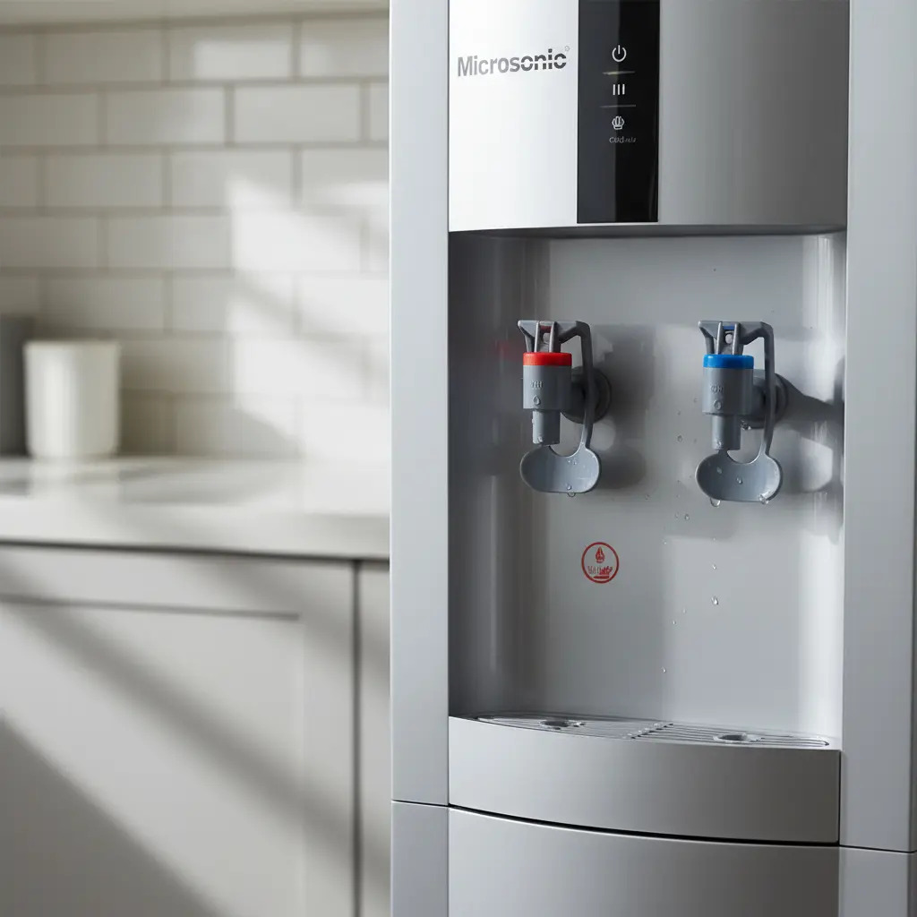Dispenser de Agua Microsonic Frio/Calor a Bidon C/Conservadora