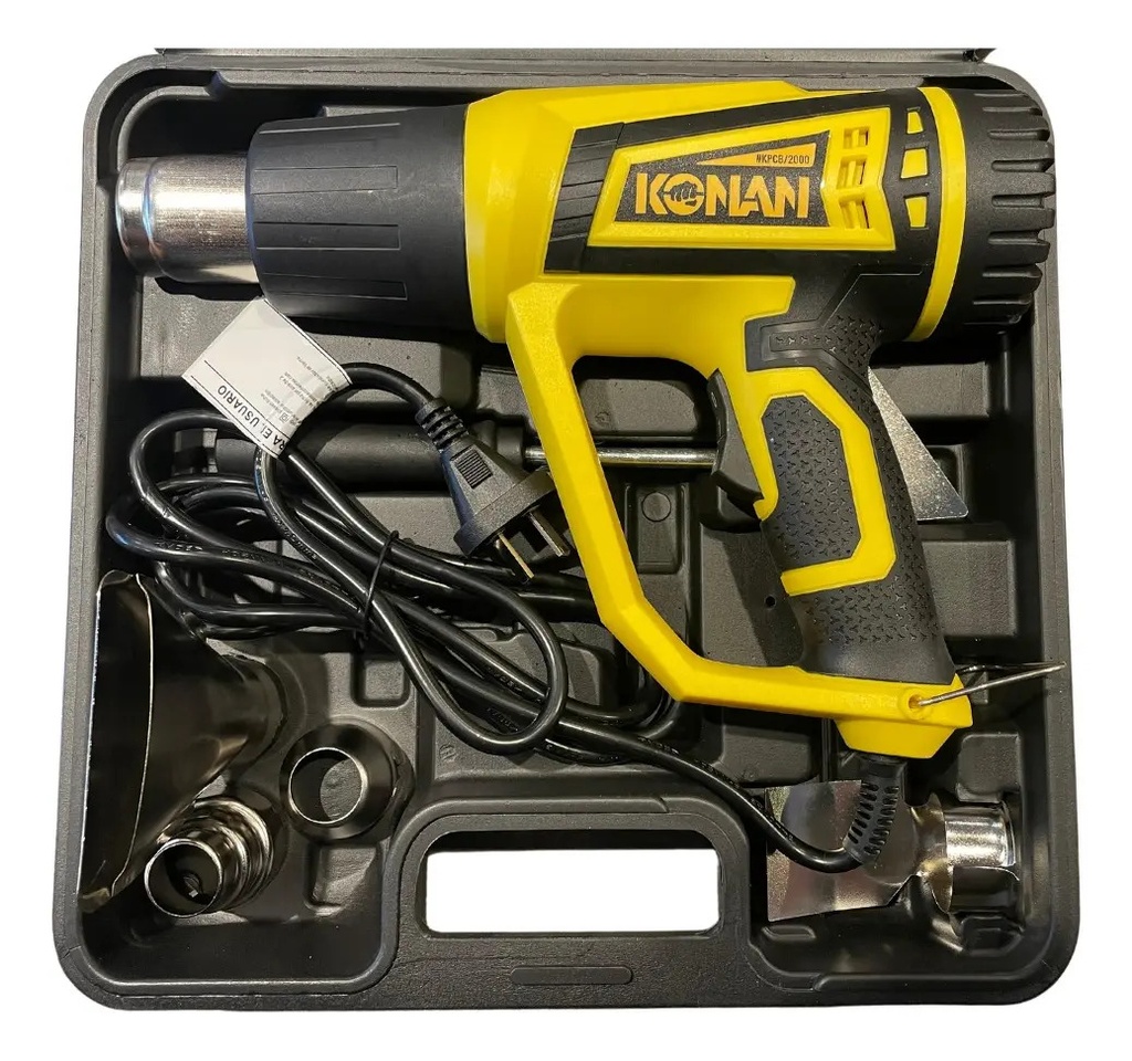Pistola Calor Konan 2000W +  5 Acces  KPCB2000