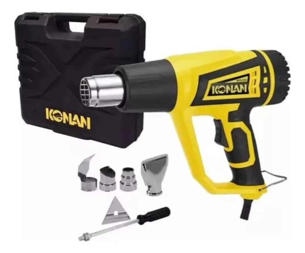 Pistola Calor Konan 2000W +  5 Acces  KPCB2000