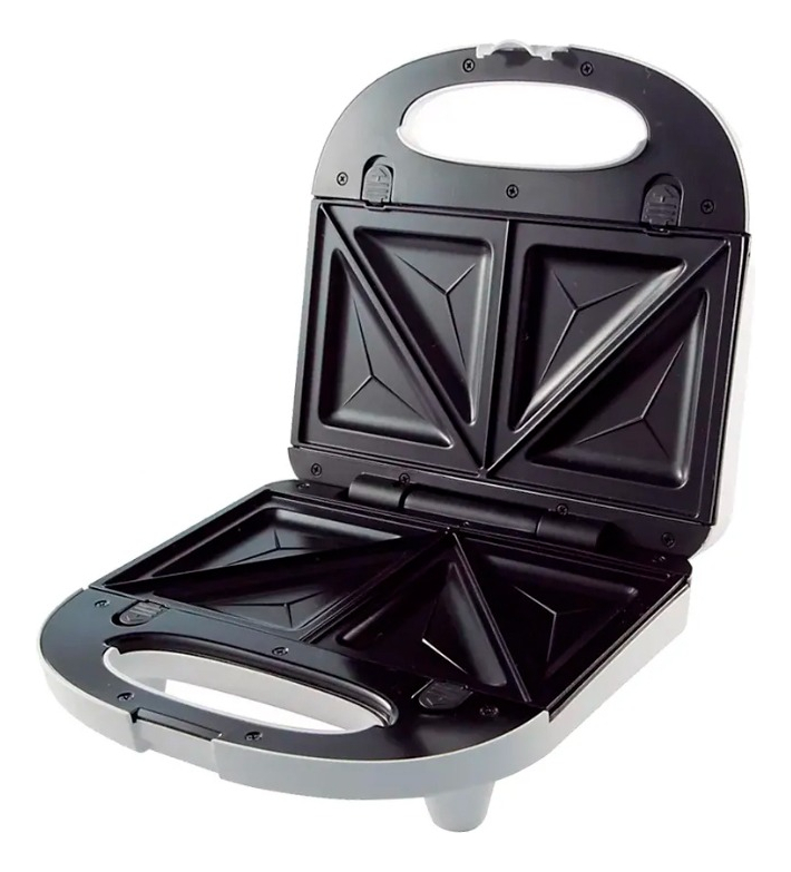 Sandwichera Blanca Tostadora Antiadherente 700w - Vitta Negro