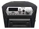 Parlante Portatil Bluetooth Kanji Dance Led Radio Fm Usb Aux Color Negro