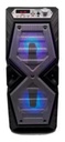 Parlante Portatil Bluetooth Kanji Dance Led Radio Fm Usb Aux Color Negro