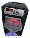 Parlante Portatil Bluetooth Kanji Dance Led Radio Fm Usb Aux Color Negro