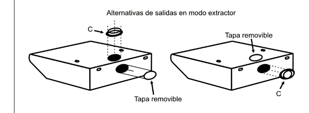 Extractor Purificador De Cocina Axel Ax-750  Blanco 220v