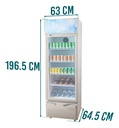 Heladera Exhibidora Telefunken 395l Tfk-ex395 Color Blanco