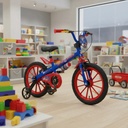 Bicicleta Infantil Aro 16 Capitán América Nathor, Color Azul