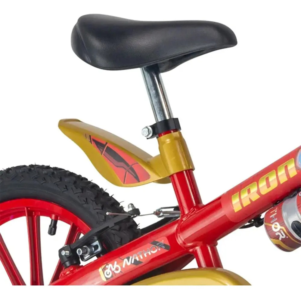 Bicicleta Infantil Nathor R16 Iron-man Canasto Rojo 16  