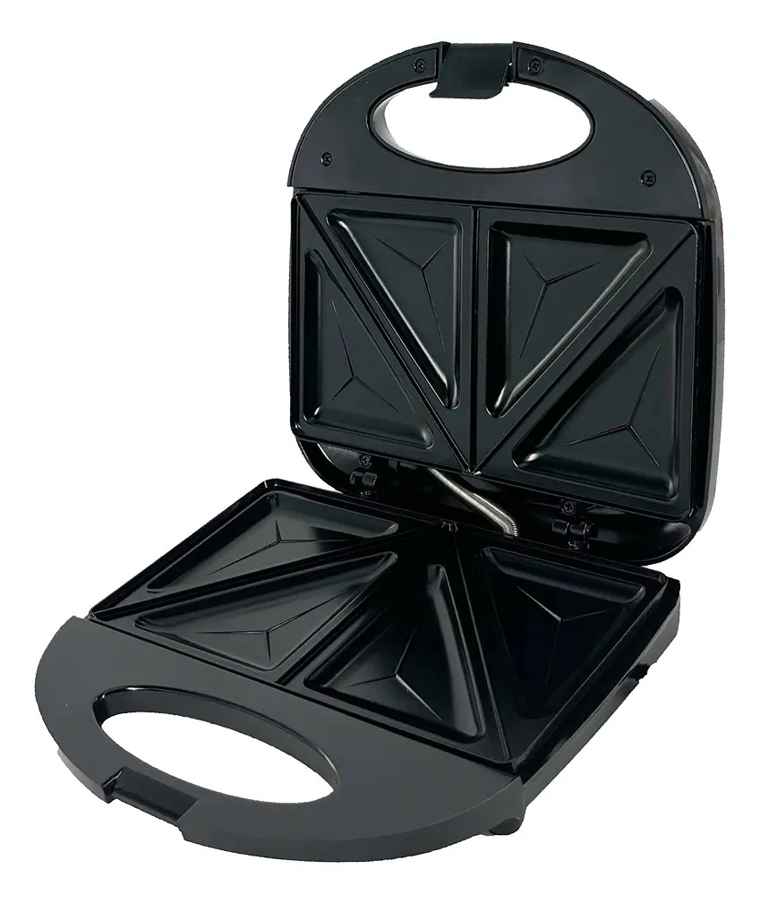 Sandwichera 4 En 1 Kanji Home Kjh-sm750m3n1-03 Color Negro Plateado