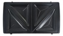 Sandwichera 4 En 1 Kanji Home Kjh-sm750m3n1-03 Color Negro Plateado