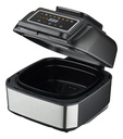 Freidora De Aire 7 Litros Con Grill - Kanjihome Kjh-1800dc Negro Y Plateada