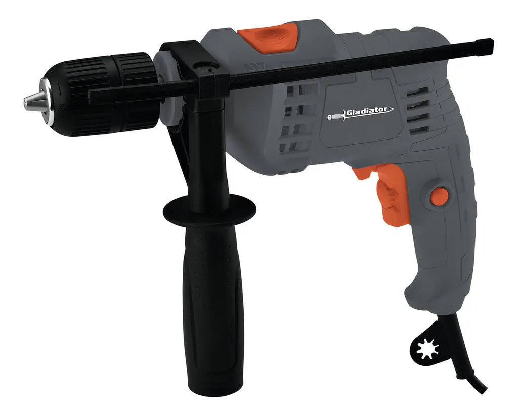 Taladro Percutor 13mm 650w + Kit Herramientas 122pcs+maletin Color Gris Frecuencia 50hz