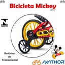 Bicicleta Infantil Aro 12 Mickey Nathor Color Rojo Rojo 12  