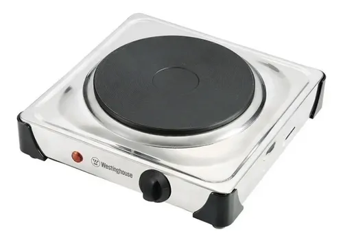 [229] Anafe Eléctrico Westinghouse 1200w 1 Hornalla Wh-hp1200hss Plateado