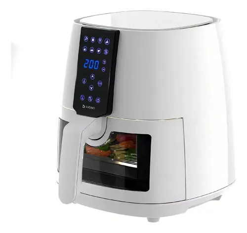 [5193] Freidora De Aire Suono Led Digital Air Fryer 3.8 L 1450 W Cp Color Blanco