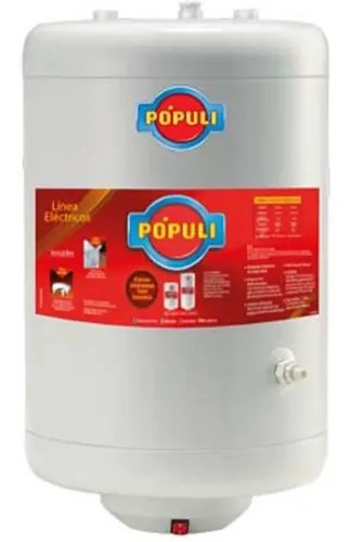 [5206] Termotanque Eléctrico Ecotermo Pópuli Elec 53 Carga Superior Blanco