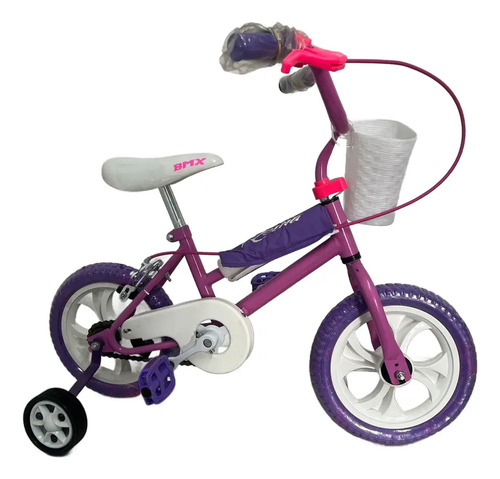 [5267] Bicicleta R12 Cross Infantil Nena Futura Color Violeta Violeta 12  