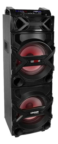 [3707] Parlante Crown Mustang Djs-1002bt Portátil Con Bluetooth Negro
