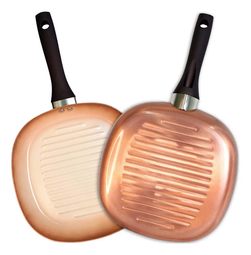 [5452] Bifera Ceramica 26 Cm Antiadherente Ceramico Hudson Cobre