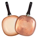 Bifera Ceramica 26 Cm Antiadherente Ceramico Hudson Cobre