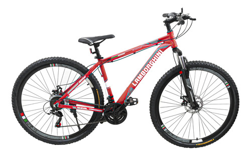 [3691] Bicicleta Mountain Bike R29 Lamborghini 21 C/shimano Rojo Rojo M