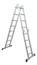 Escalera De Aluminio Articulada Plegable 4x4 4,7mts Konan