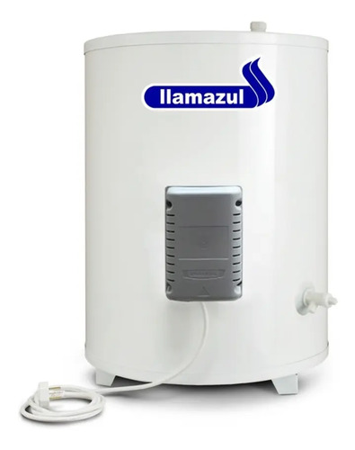 [5606] Termotanque Llamazul Eléctrico 90lts Blanco  220v Blanco